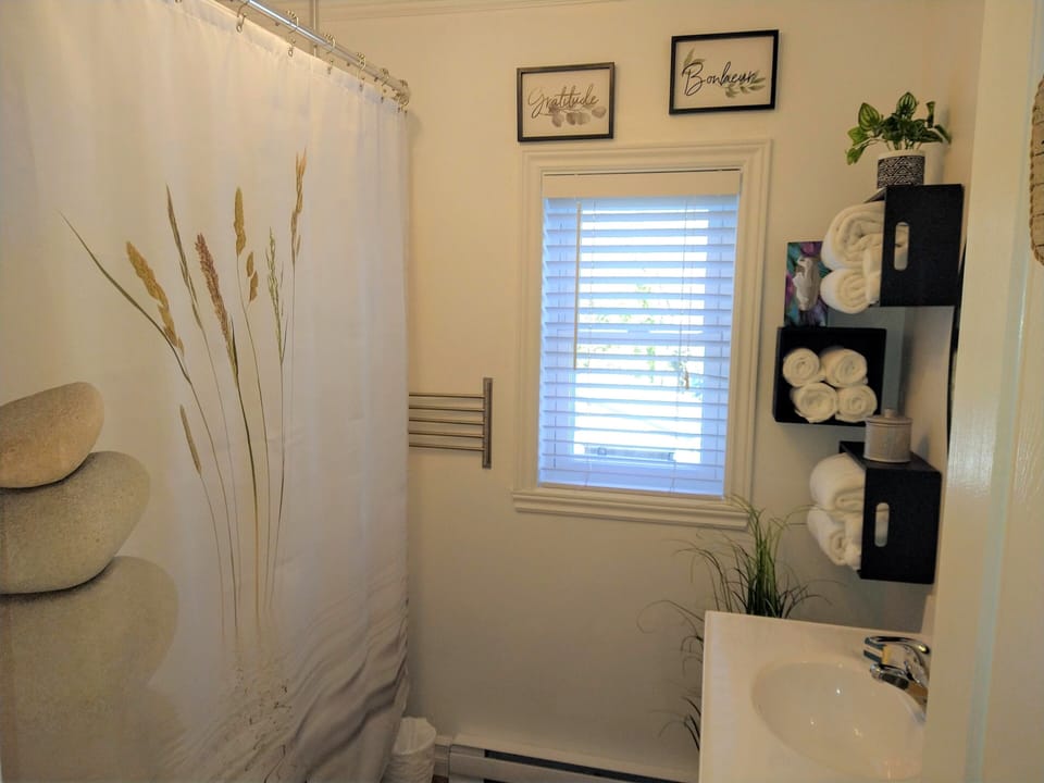 Suite Memphre | Bathroom | Hair dryer, bathrobes, slippers, towels