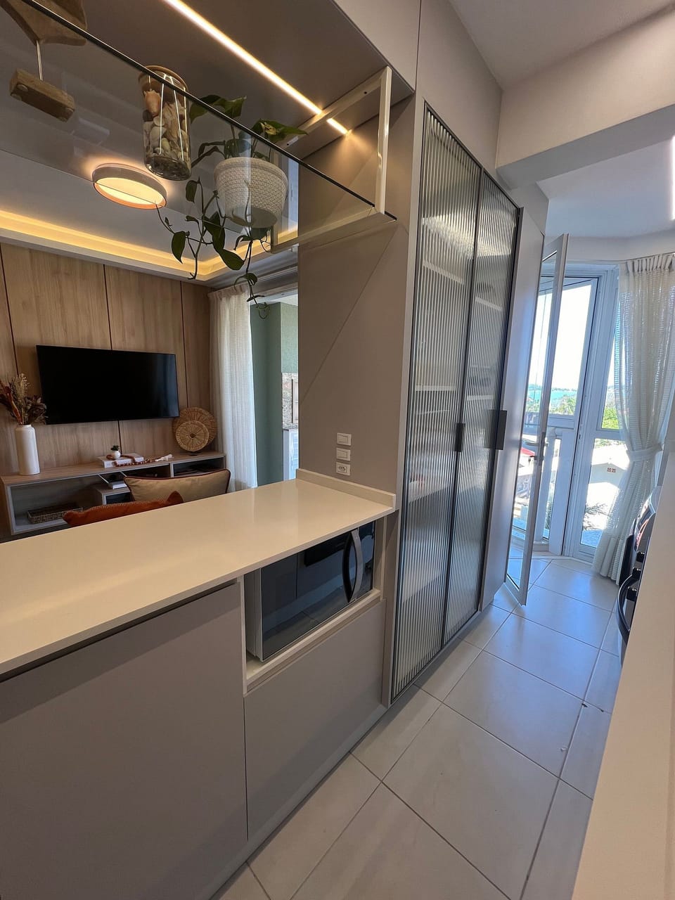 Honeymoon Apartment, Pool Access, Beach View | Private kitchen | Fridge, microwave, cookware/dishes/utensils, dining tables