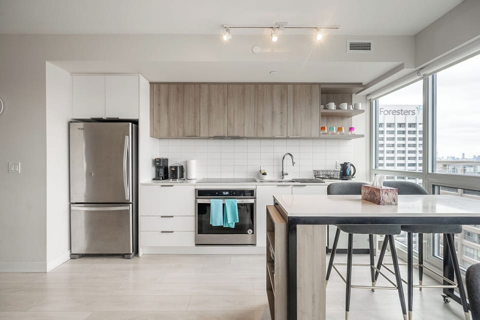 Deluxe Condo, 2 Bedrooms, Balcony, City View | Private kitchen | Coffee/tea maker, electric kettle