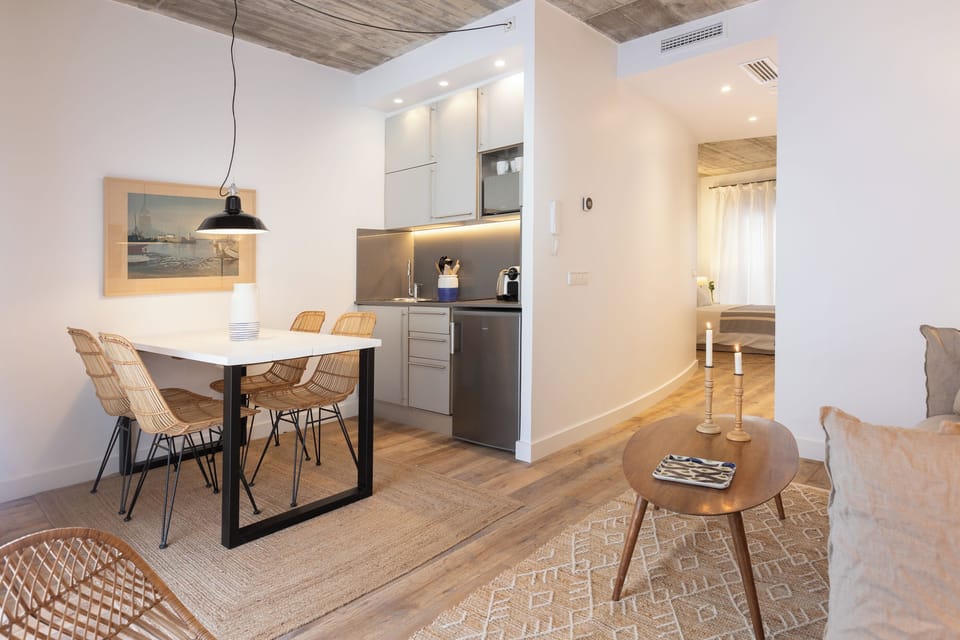 Superior Apartment, Terrace | Private kitchen | Espresso maker, electric kettle