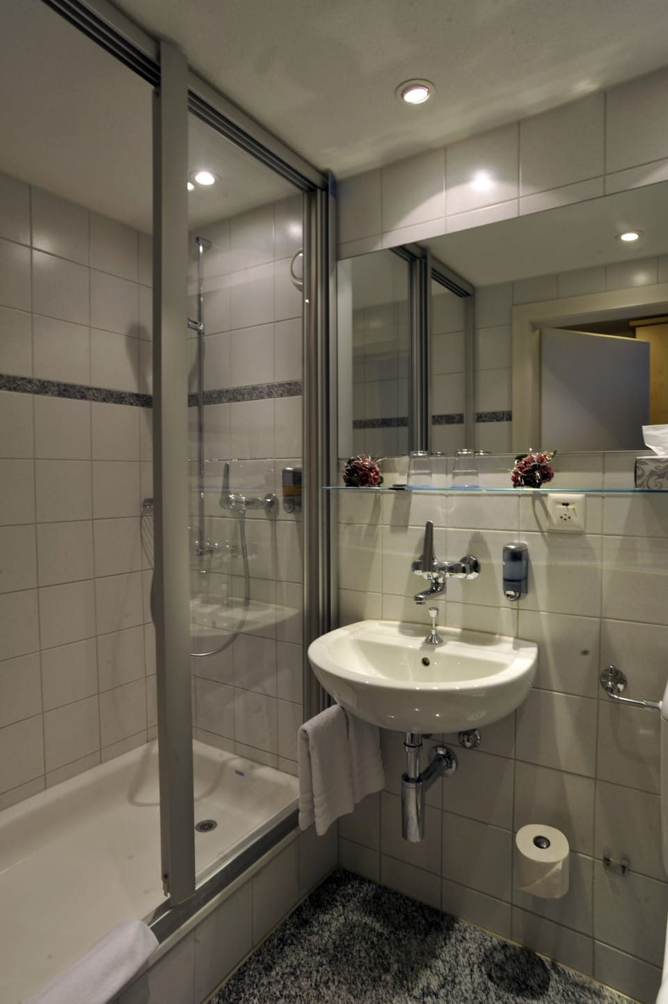 Standard Double or Twin Room, 2 Twin Beds | Bathroom | Shower, free toiletries, hair dryer, towels