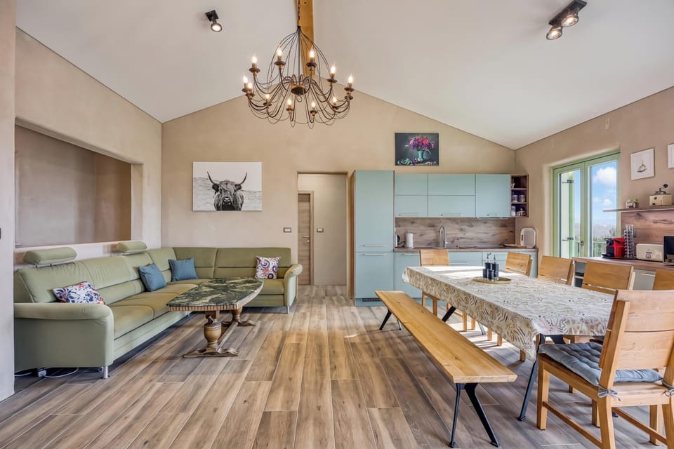 Family Villa, 3 Bedrooms, Balcony (Villa Olivia Pool & Sauna near) | Living area | Flat-screen TV