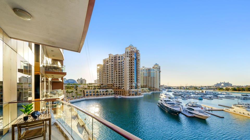 Luxury Apartment, Marina View | Balcony
