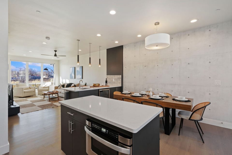 Townhome, Multiple Beds, Patio, Mountain View (908 Jerome St. (Unit 2)) | Private kitchen | Coffee/tea maker, fridge, microwave, oven