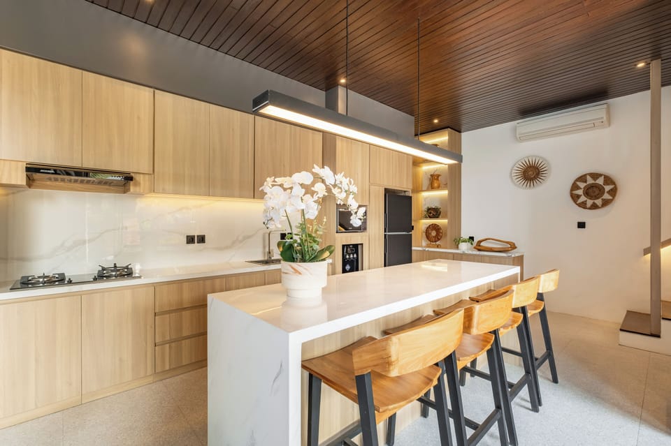 Deluxe Villa, 3 Bedrooms, Pool View | Private kitchen | Espresso maker, coffee/tea maker, electric kettle, toaster
