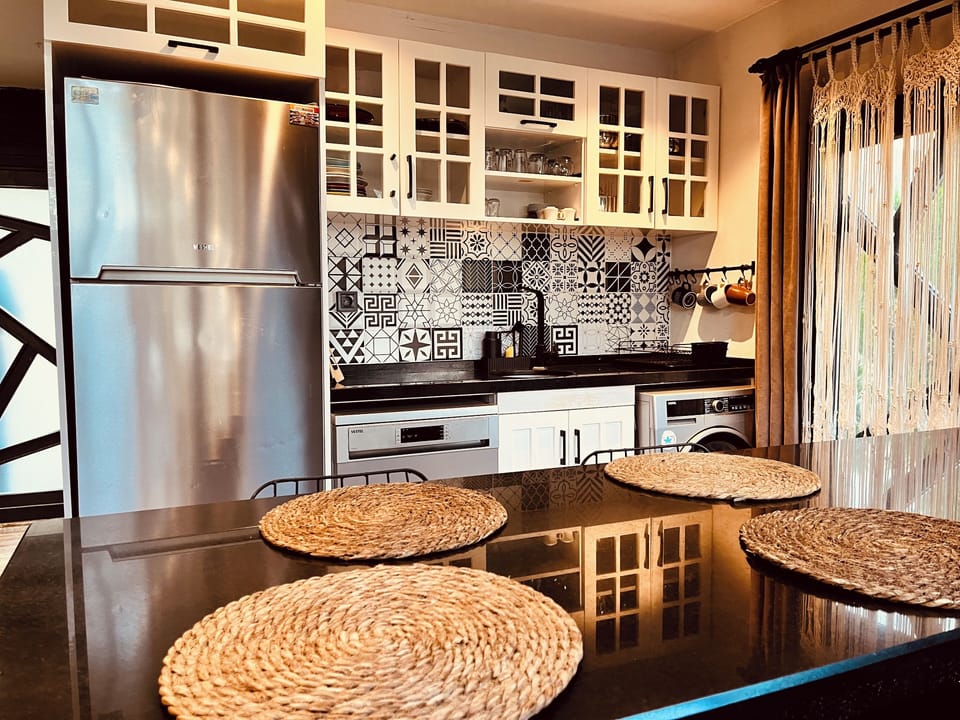 Premium Bungalow, Private Pool, Mountain View | Private kitchen | Coffee/tea maker, full-size fridge, oven, stovetop