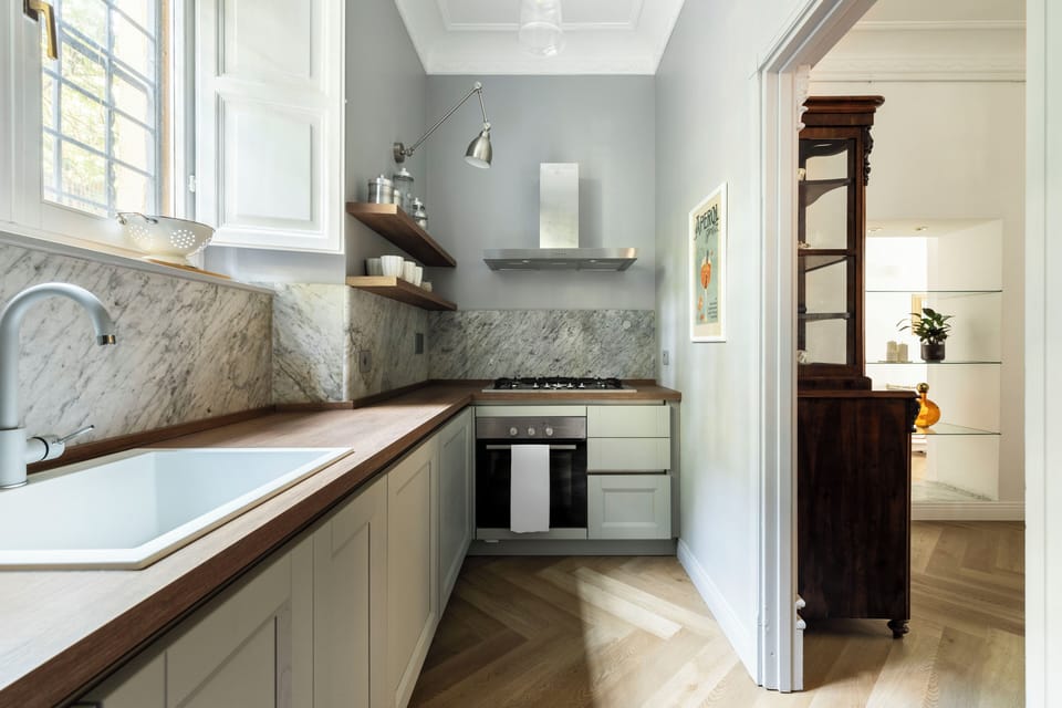 Apartment, Patio, Garden View | Private kitchen