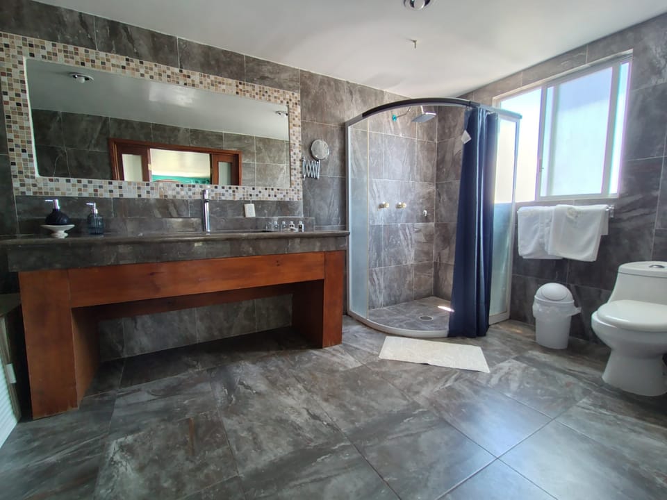 Junior Room | Bathroom | Shower, free toiletries, towels, soap