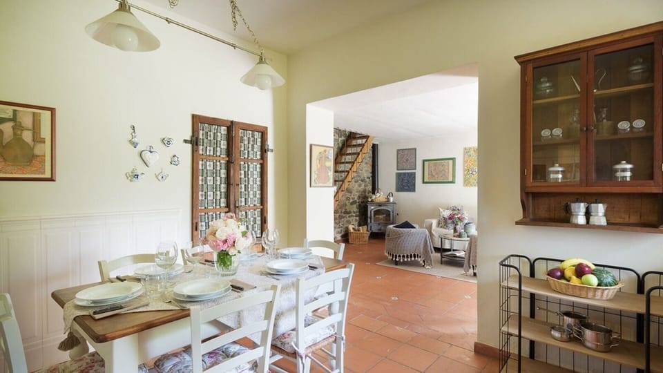Deluxe Apartment, Private Pool, Garden View | Private kitchen | Full-size fridge, microwave, oven, stovetop