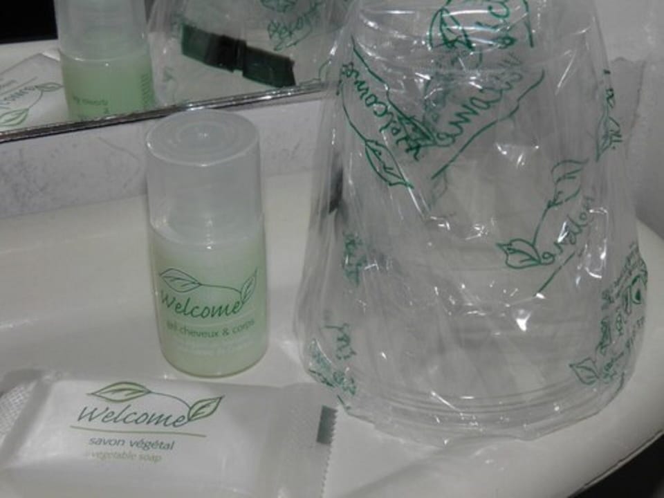 Free toiletries, hair dryer, towels