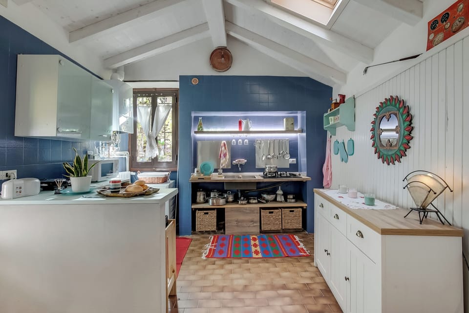 Family Studio, Mountainside (Il Nido del Ciabattino Pet Friendly) | Private kitchen | Fridge, microwave, stovetop, dishwasher