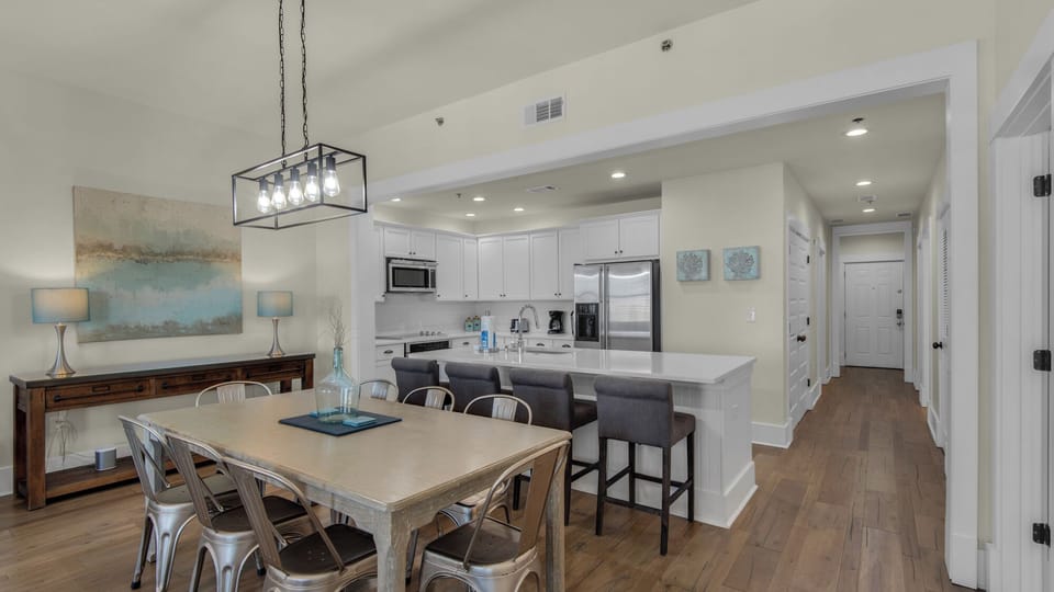 Condo, Multiple Beds, Patio, Garden View (Redfish Village M-2 422 - Deja Blue) | Dining
