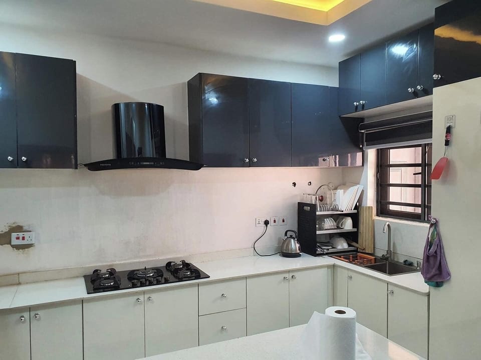 Economy Apartment, Balcony, City View | Private kitchen | Fridge, microwave, oven, stovetop