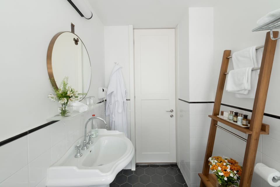 Free toiletries, hair dryer, towels