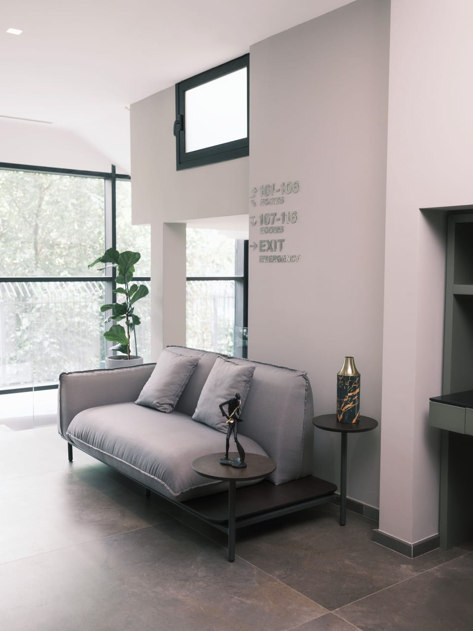 Lobby sitting area