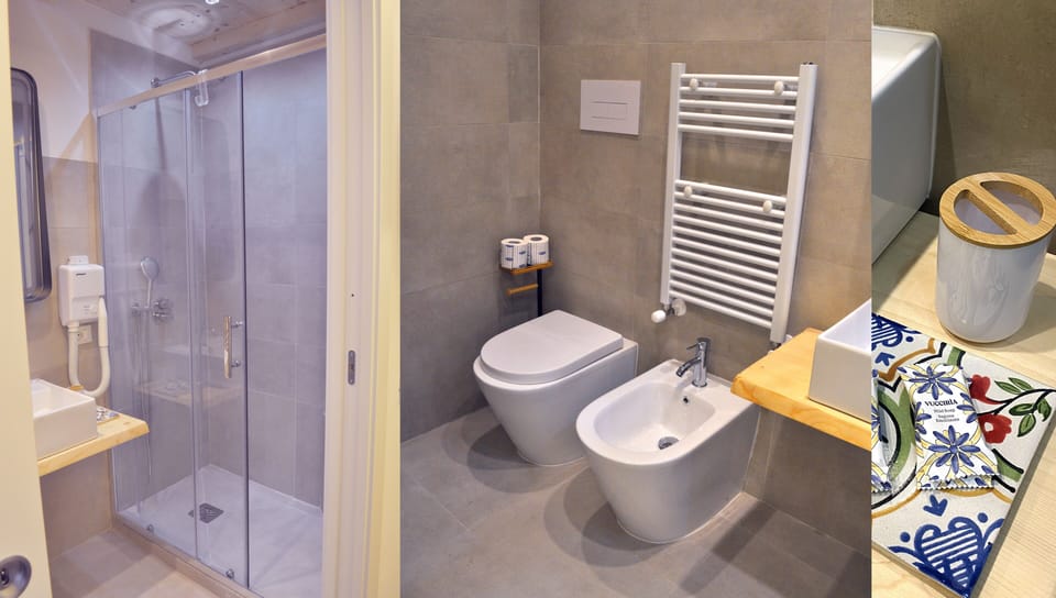 Deluxe Suite, City View | Bathroom | Shower, hair dryer, bidet, towels