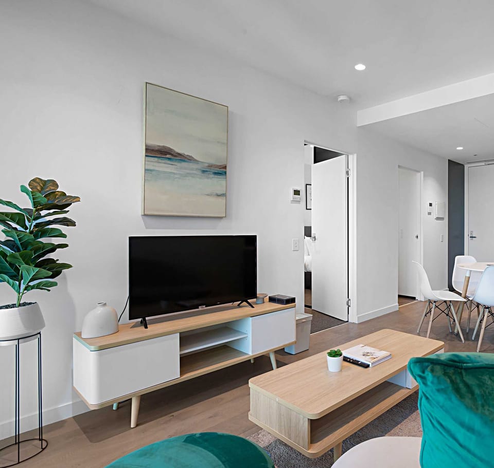 Apartment, 1 Bedroom | Living area | Flat-screen TV, table tennis