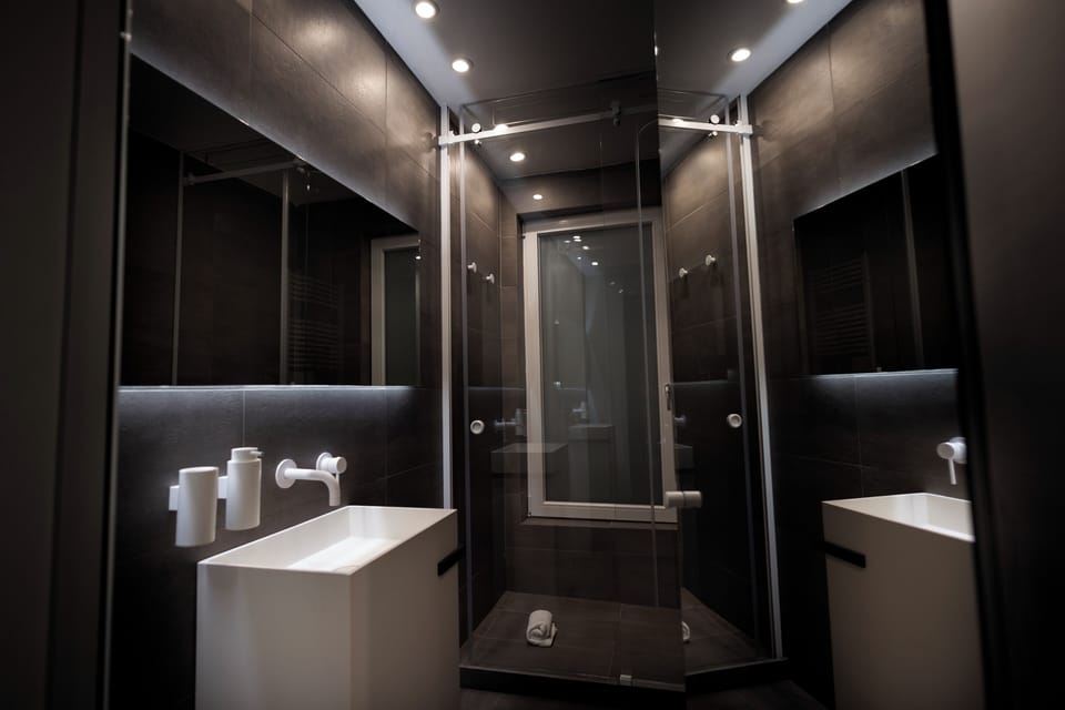 Standard Double Room | Bathroom | Shower, hair dryer, slippers, bidet