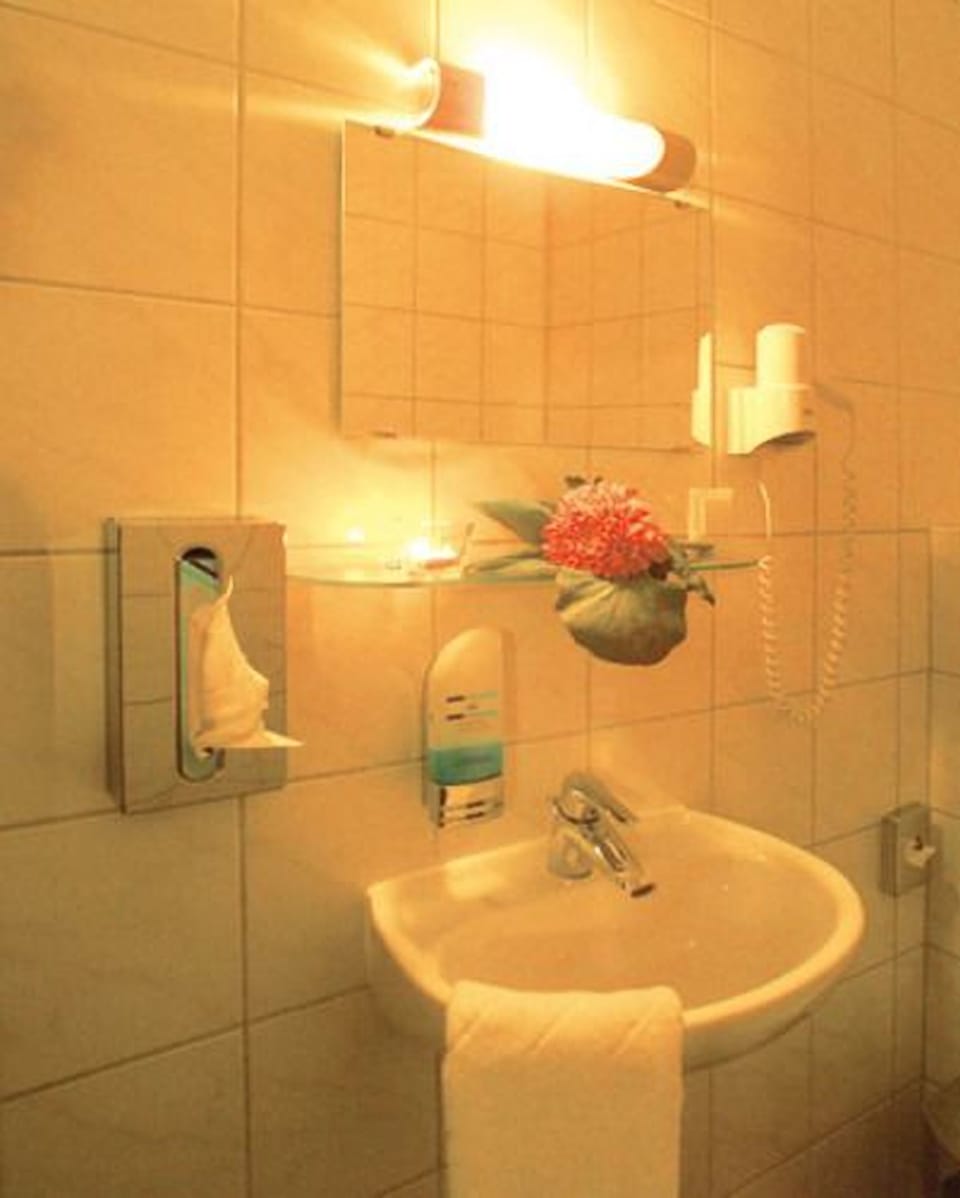 Shower, free toiletries, towels