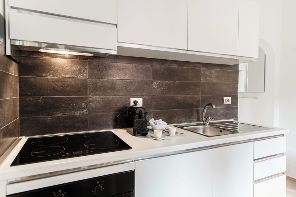 Apartment | Private kitchen | Mini-fridge, oven, stovetop, espresso maker