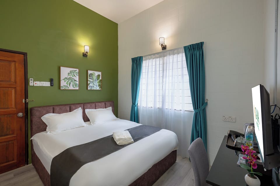 Deluxe Double Room | Desk, blackout drapes, iron/ironing board, free WiFi