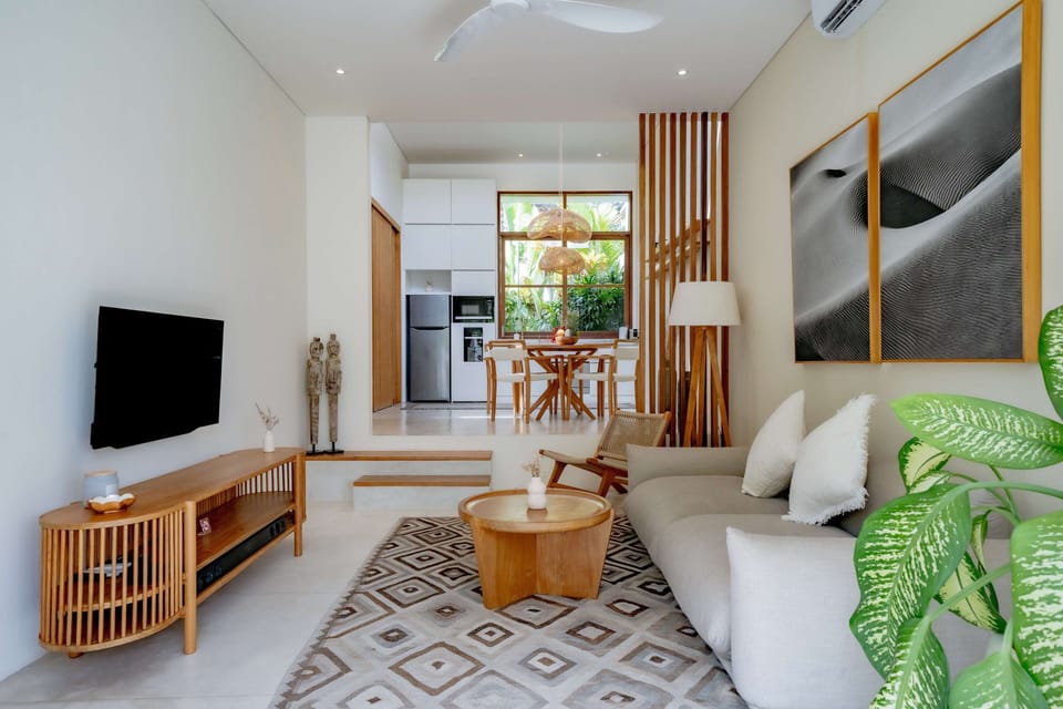 Junior Villa, Patio, Pool View | Living area | 42-inch flat-screen TV with digital channels