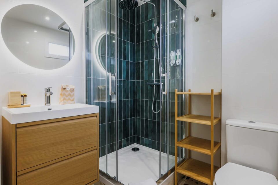 Apartment | Bathroom | Hair dryer, towels, shampoo