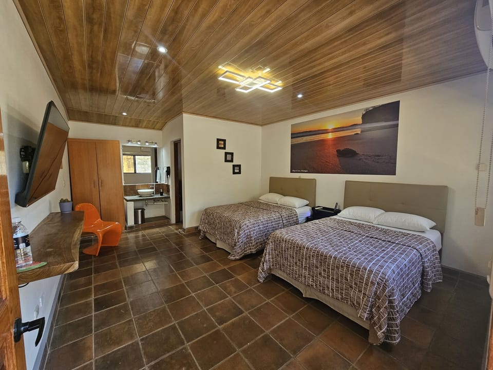 Family Quadruple Room, 1 Bedroom, Air conditioning, Garden View | Egyptian cotton sheets, premium bedding, down comforters