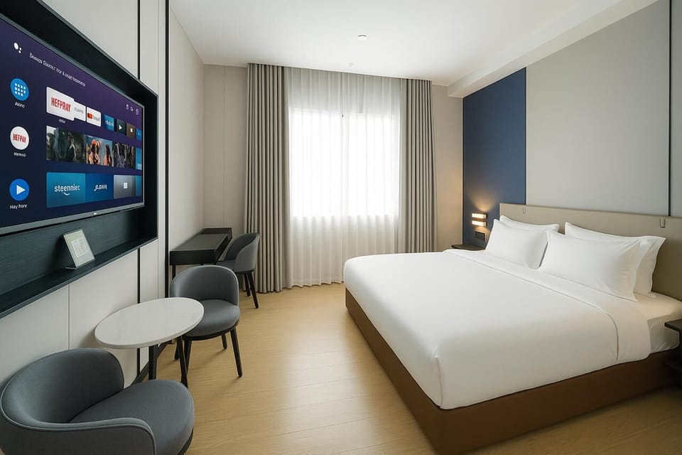 Deluxe Double Room | Minibar, soundproofing, WiFi (free), bed sheets