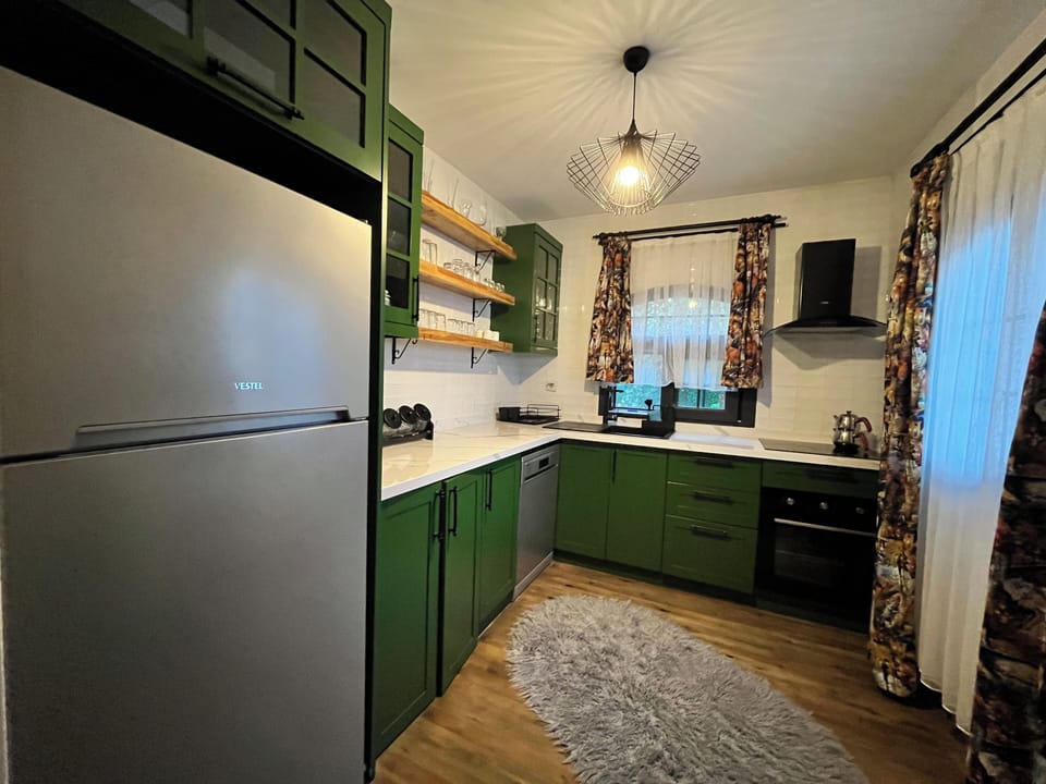 Family Villa, Private Pool, Mountain View | Private kitchen | Coffee/tea maker, full-size fridge, oven, stovetop