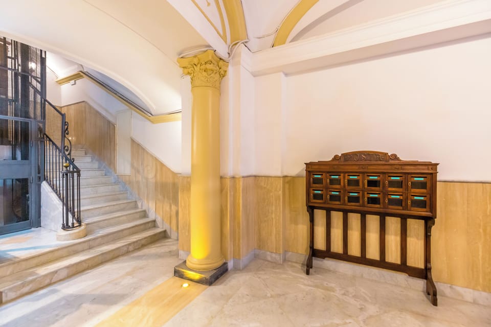 Interior entrance