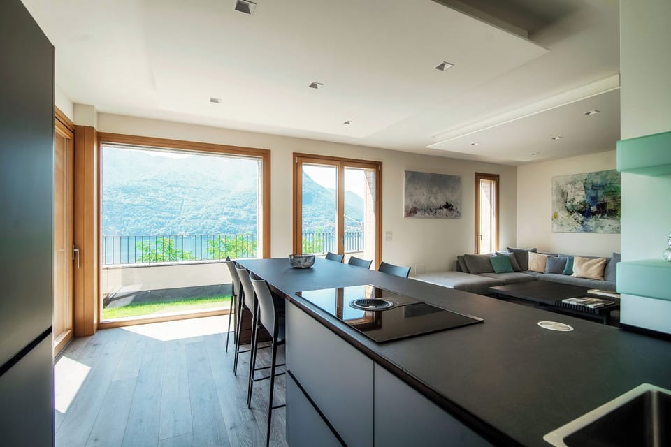Villa, Lake View | Private kitchen | Espresso maker, full-size fridge, microwave, oven