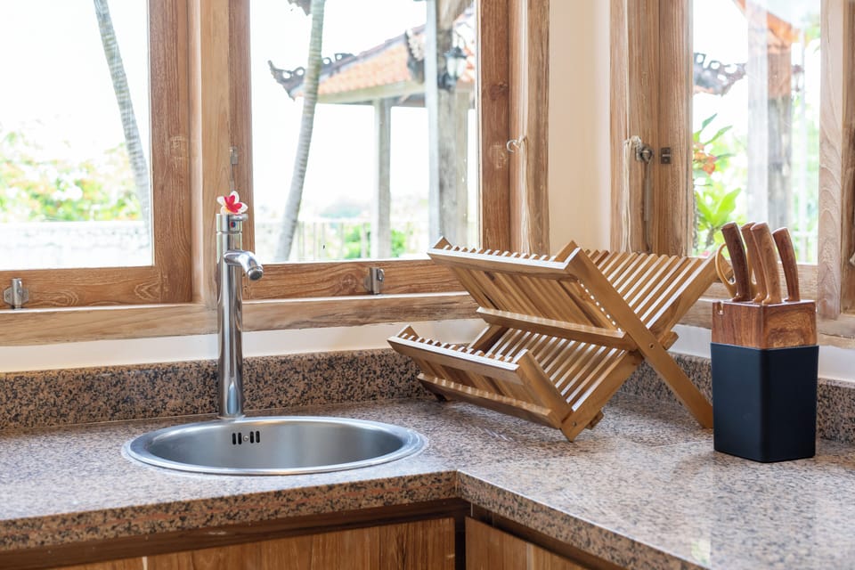 Signature Villa, 2 Bedrooms, Patio, Pool View | Private kitchen | Coffee/tea maker, electric kettle