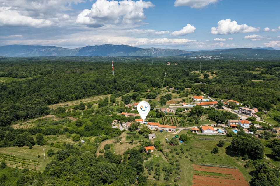 Family House, 2 Bedrooms, Balcony (House Papinka with Private Pool &) | Aerial view