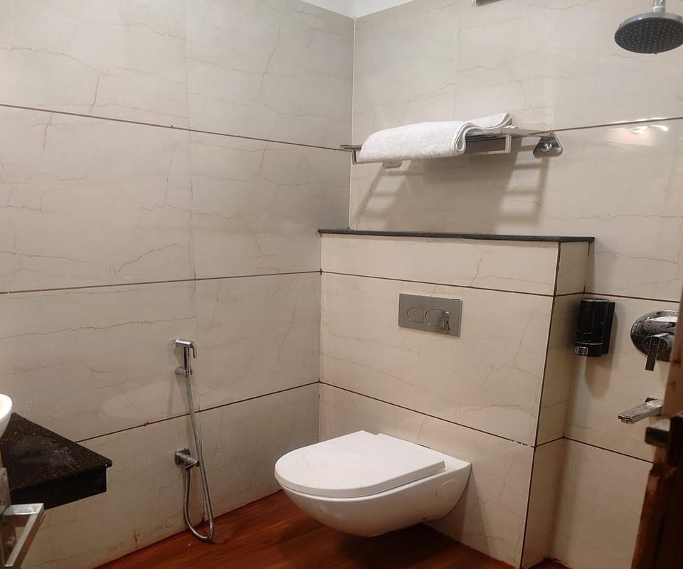 Deluxe Double Room | Bathroom | Shower, free toiletries, towels, soap
