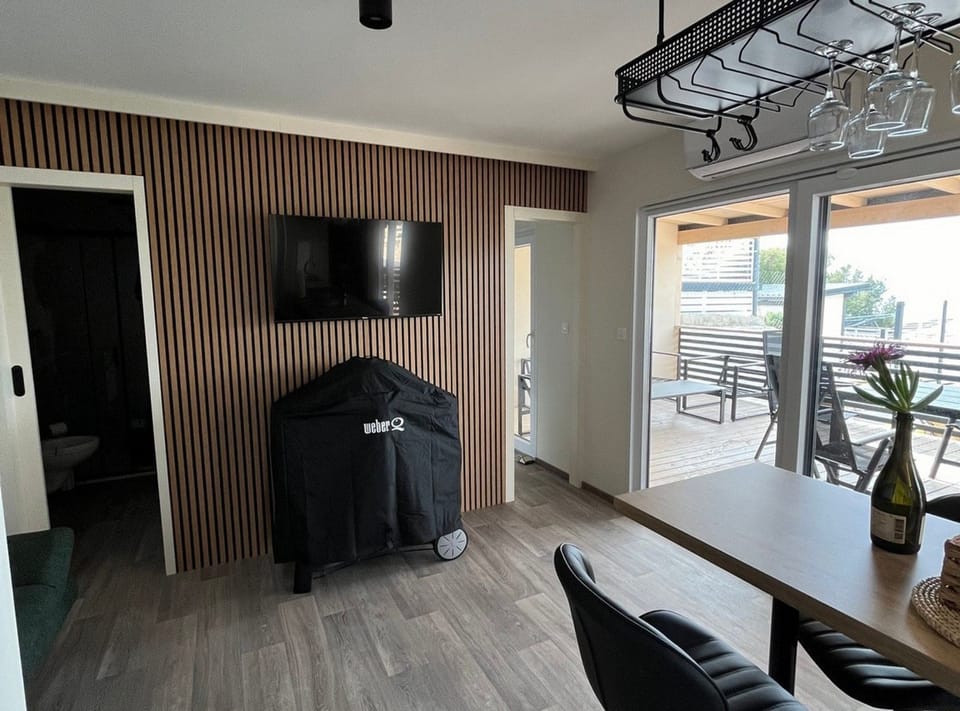 Mobile Home (Two Bedroom Mobile Home with Terrace ) | Living room | 32-inch flat-screen TV with cable channels