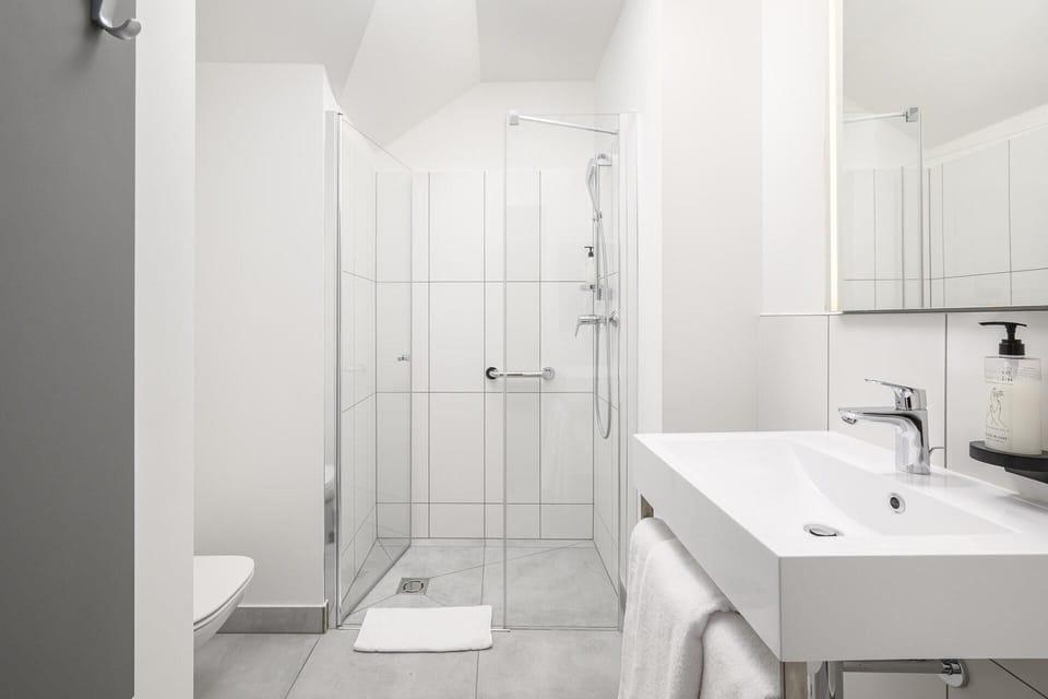 Family Triple Room, 1 Bedroom | Bathroom | Shower, hair dryer, towels, soap