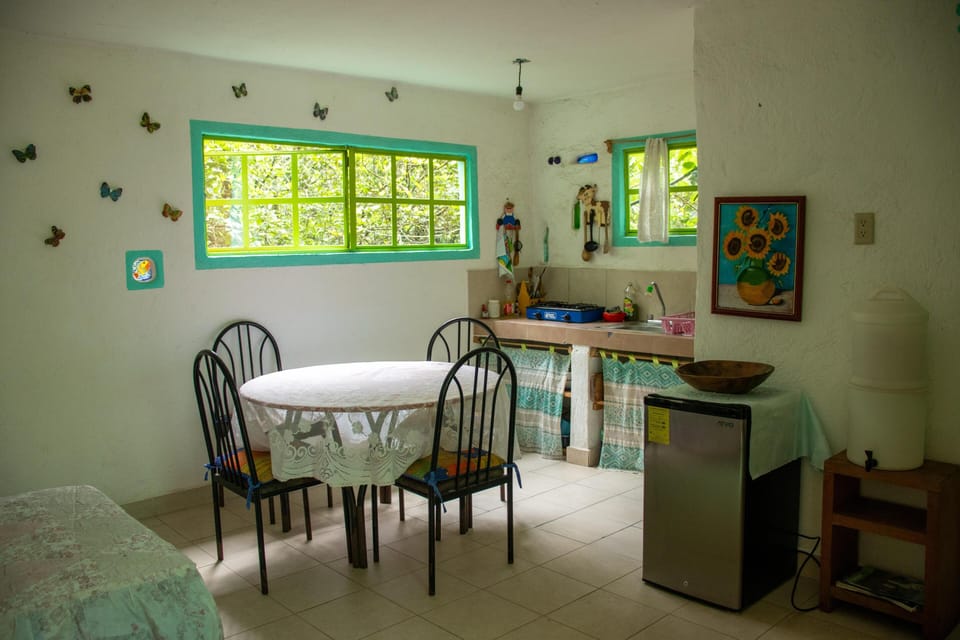 Traditional Triple Room, 1 Bedroom, Mountain View | Private kitchen | Espresso maker, fridge, eco-friendly cleaning products