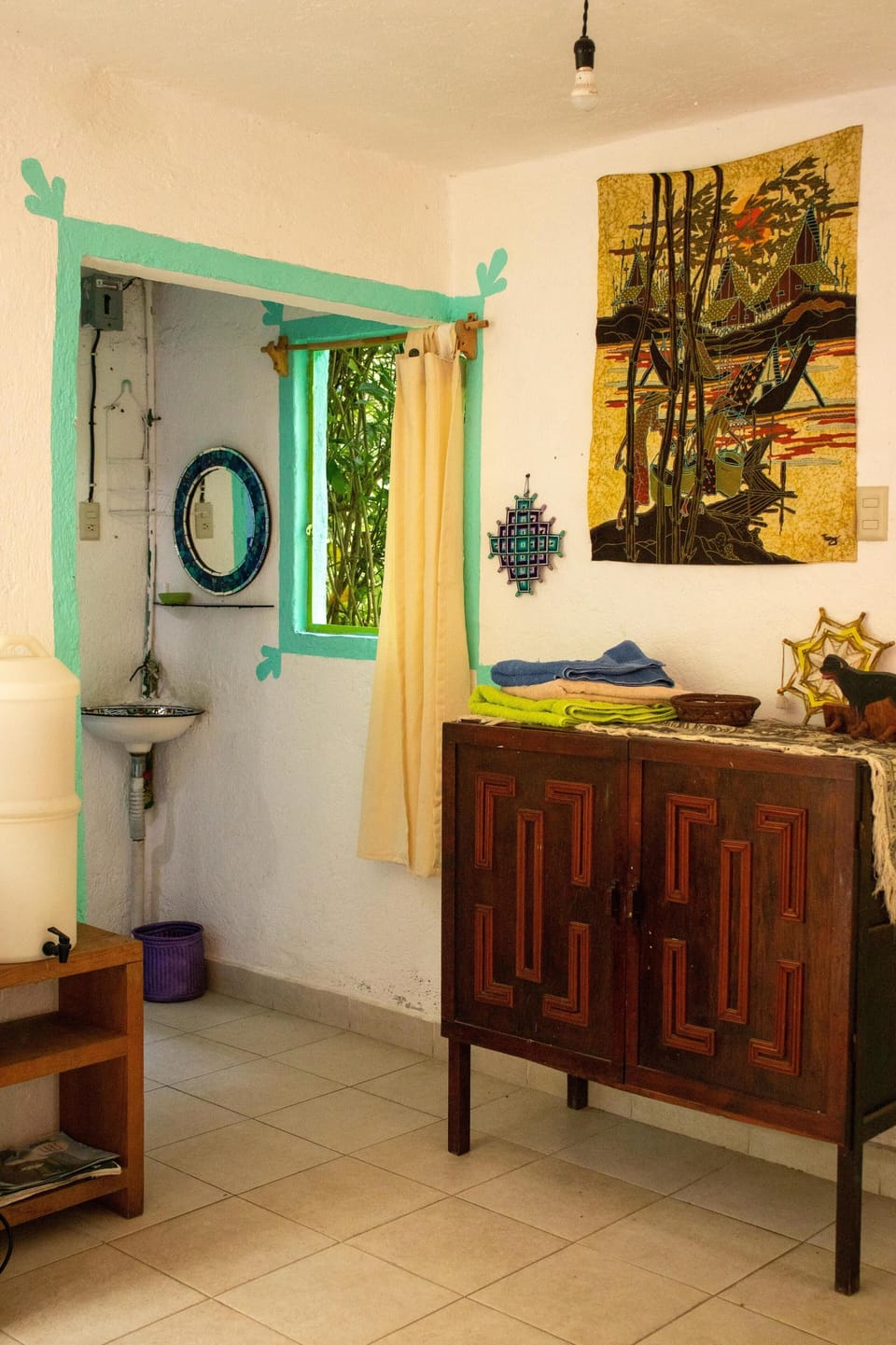 Traditional Triple Room, 1 Bedroom, Mountain View | Bathroom | Shower, bathrobes, heated floors (bathroom), towels