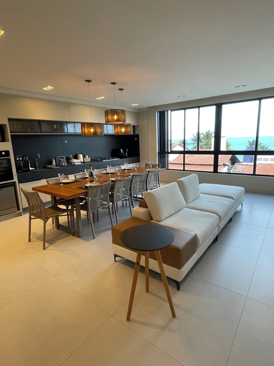 Apartment, Sea View | Living area | 40-inch Smart TV with digital channels