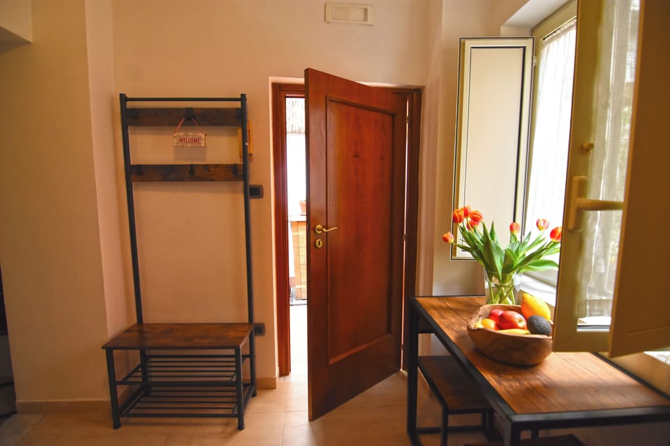 Deluxe Apartment, Kitchenette, City View | Private kitchen | Full-size fridge, microwave, oven, stovetop