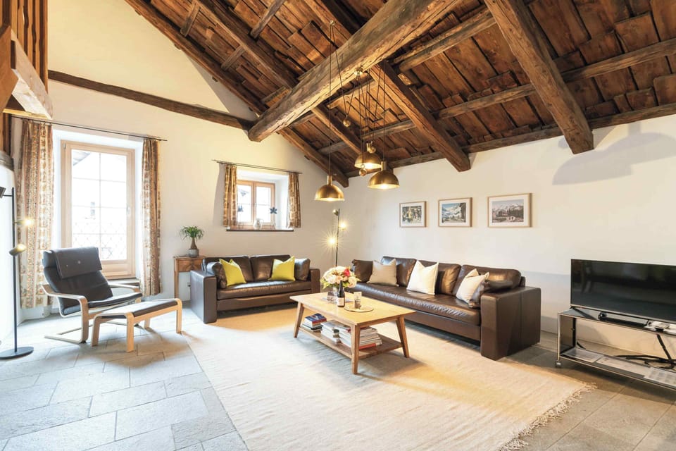 Executive Penthouse | Living area | 43-inch Smart TV with satellite channels