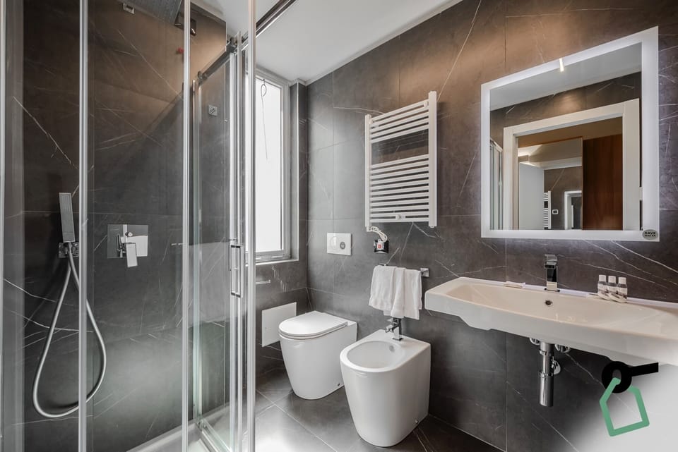 Free toiletries, hair dryer, towels, toilet paper