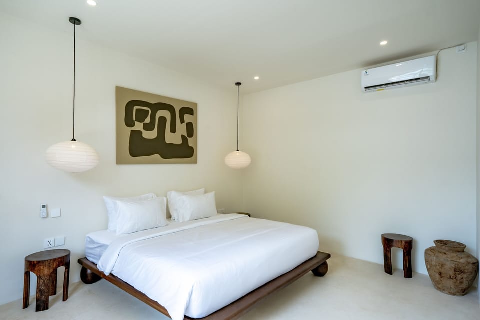 Villa, 2 Bedrooms, Patio, Pool View | 2 bedrooms, Egyptian cotton sheets, premium bedding, in-room safe