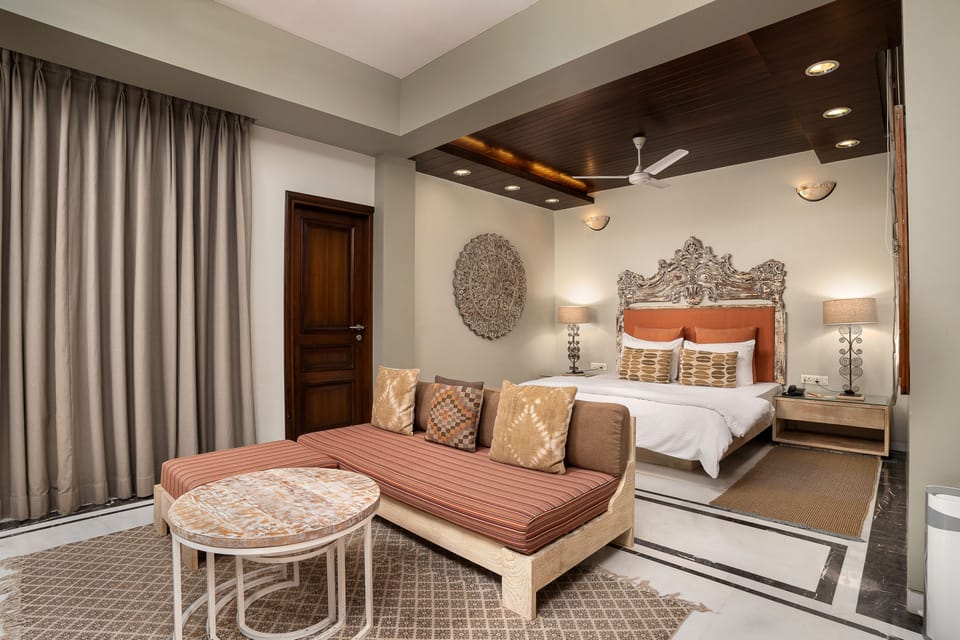 Marigold Suite Balcony Garden View | In-room safe, blackout drapes, iron/ironing board (on request)