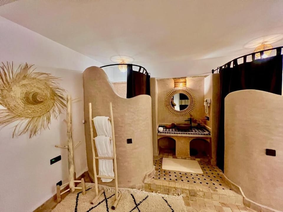 Deluxe Quadruple Room, Pool View | Desk, laptop workspace, blackout drapes, WiFi (free)