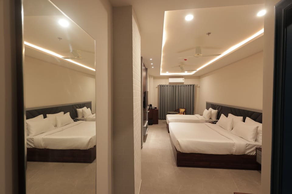 Nirvana Family Suite | Premium bedding, memory foam beds, minibar (some free items), desk