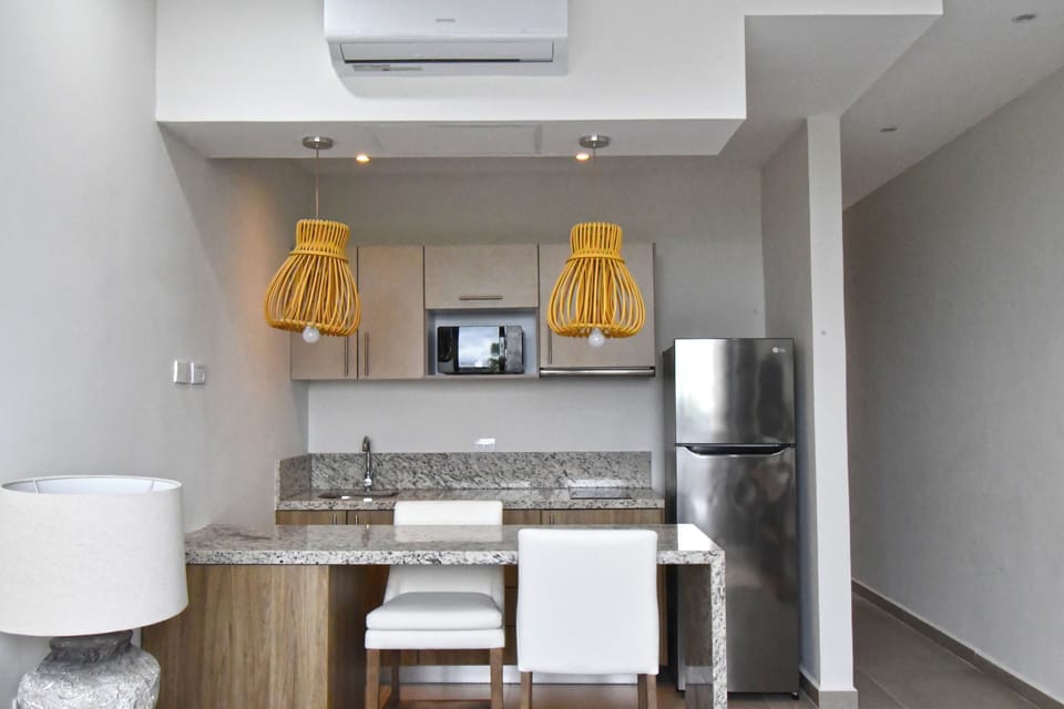 Superior Studio, 1 King Bed, Private Pool | Private kitchen