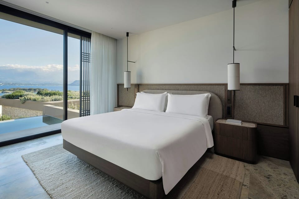 Premium Suite, 1 King Bed with Sofa bed, Terrace, Sea View (Private Pool) | Minibar, in-room safe, desk, blackout drapes