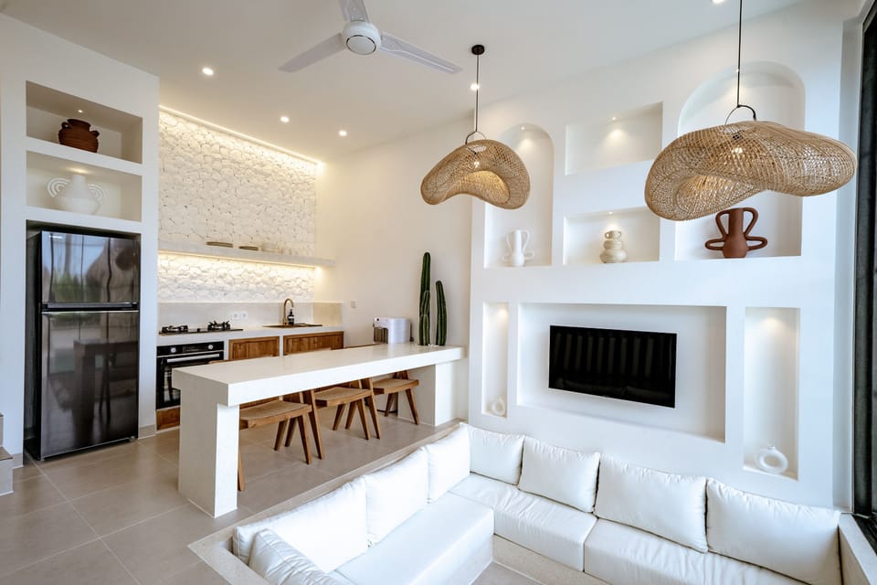 Villa, 1 Bedroom, Pool View | Living room | 32-inch TV with cable channels